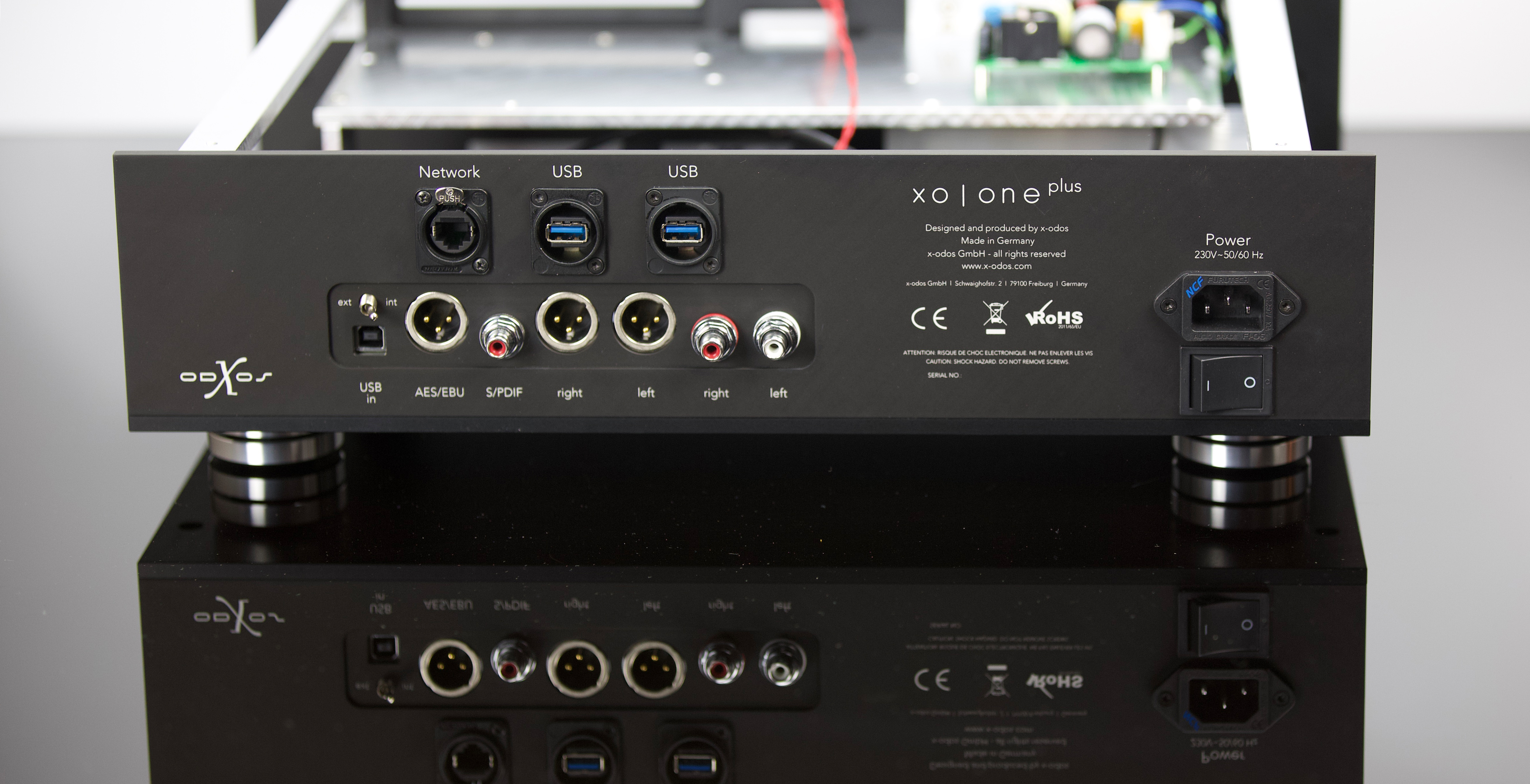 xo|one Rückseite – Anschlüsse
